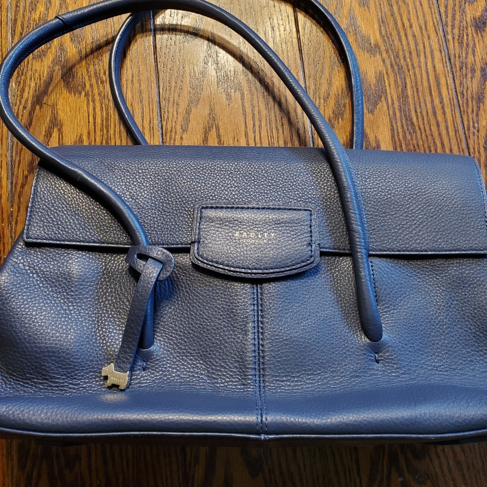Radley London blue leather Medium shoulder purse